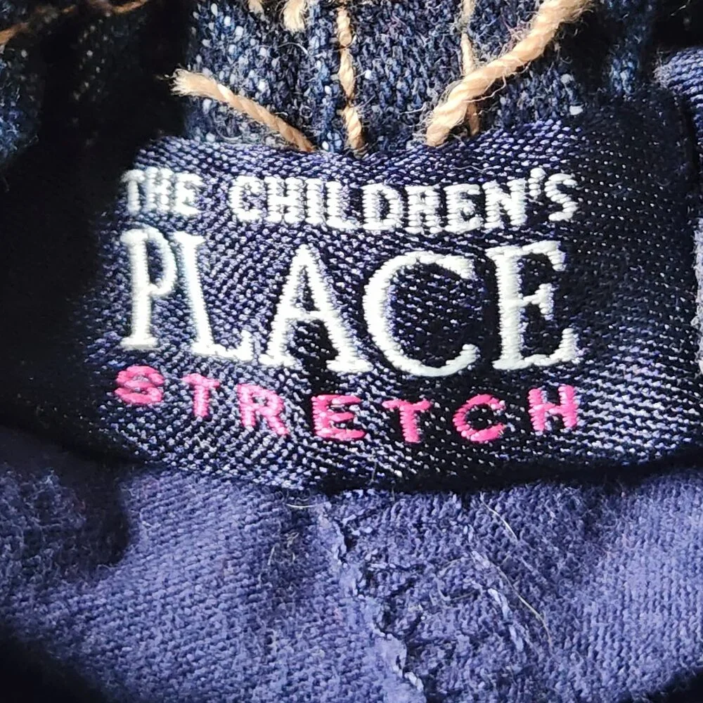 The Children's Place - Blue Denim Skort With Hearts On The Back Pockets Size 12M